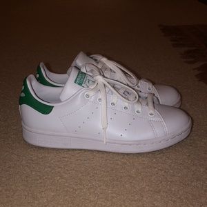 Adidas Stan Smith Cloud White/Green Size 5